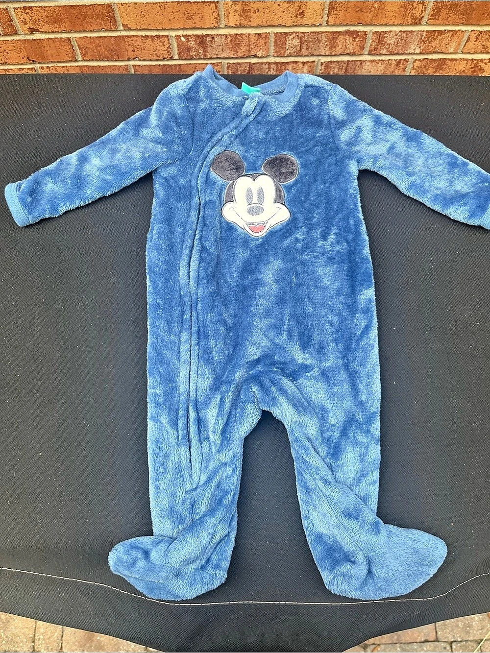 Disney Mickey Mouse footie Blue Footie Baby 6/9M